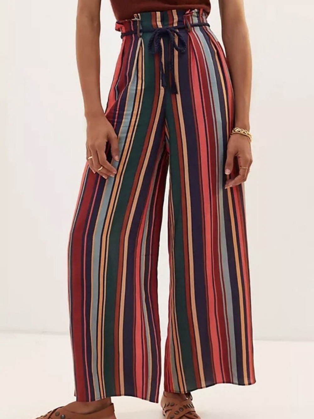 FARM Striped Multicolor Pants